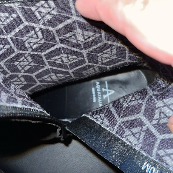 Aquatalia Brigitte Boot Womens Sz 10M Black Ankle Suede Leather Water Resistant - Picture 4 of 8